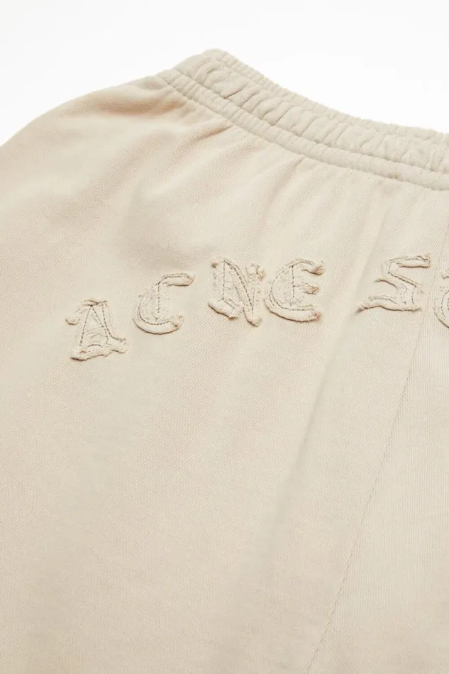 Acne Studios Logo Sweatpants Faded Grey Woman Trousers