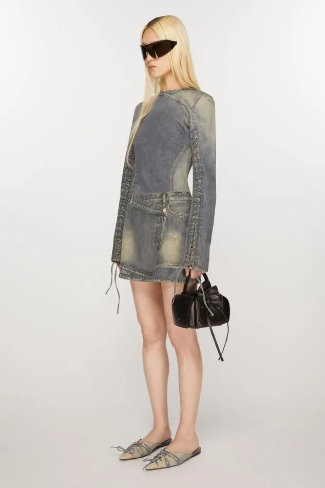 Acne Studios Multipocket Mini Bag Dark Brown Woman Bags