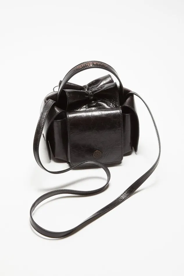 Acne Studios Multipocket Mini Bag Dark Brown Woman Bags