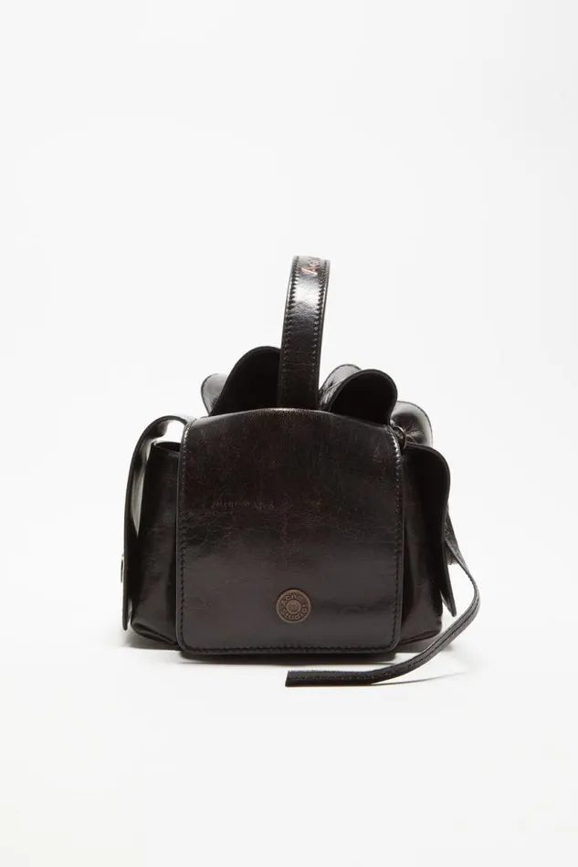 Acne Studios Multipocket Mini Bag Dark Brown Woman Bags
