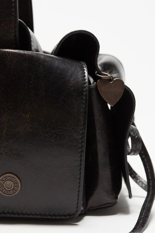 Acne Studios Multipocket Mini Bag Dark Brown Woman Bags