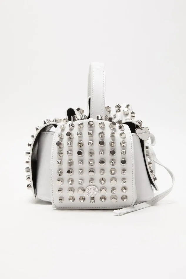 Acne Studios Multipocket Mini Studs Bag White Woman Bags