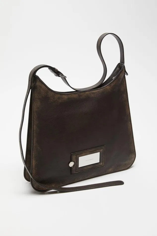 Acne Studios Platt Shoulder Bag Dark Brownbeige Man Bags