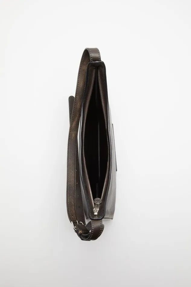Acne Studios Platt Shoulder Bag Dark Brownbeige Man Bags