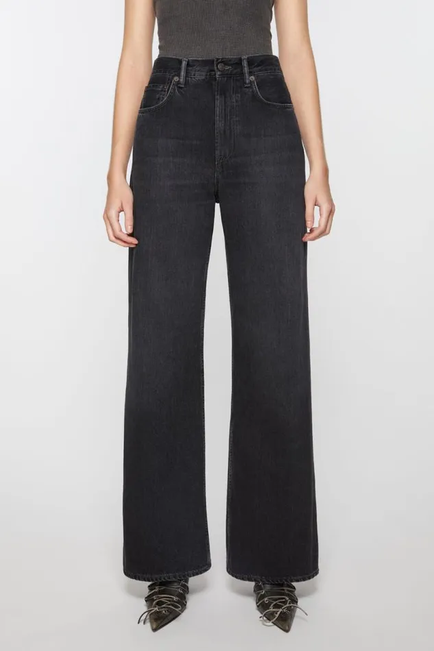 Acne Studios Relaxed Fit Jeans 8211 2022F Black Woman Jeans