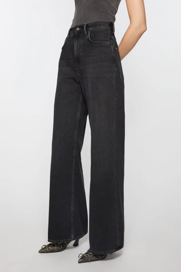 Acne Studios Relaxed Fit Jeans 8211 2022F Black Woman Jeans