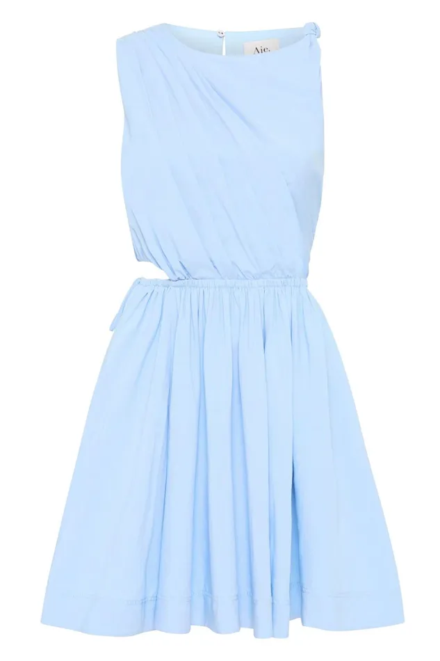 Aje Dresses Abbey Twisted Mini Dress Light Sky Blue 8211 Women Aje Dresses Abbey Twisted Mini Dress Light Sky Blue 8211 Women