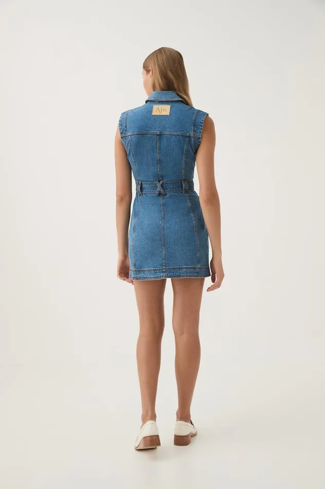Aje Dresses Darcie Denim Mini Dress 90039s Wash 8211 Women Aje Dresses Darcie Denim Mini Dress 90039s Wash 8211 Women