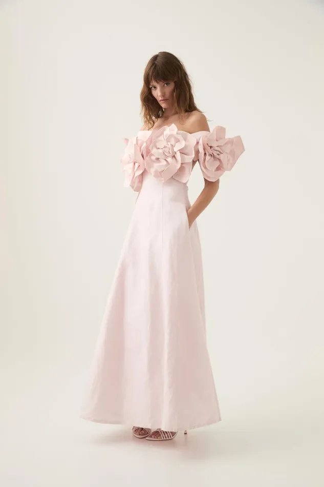 Aje Dresses Etta Midi Dress Pastel Pink 8211 Women Aje Dresses Etta Midi Dress Pastel Pink 8211 Women