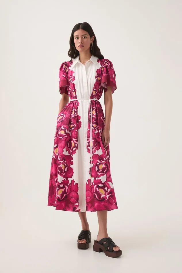 Aje Dresses Fernanda Midi Dress Boldly Blooming 8211 Women Aje Dresses Fernanda Midi Dress Boldly Blooming 8211 Women