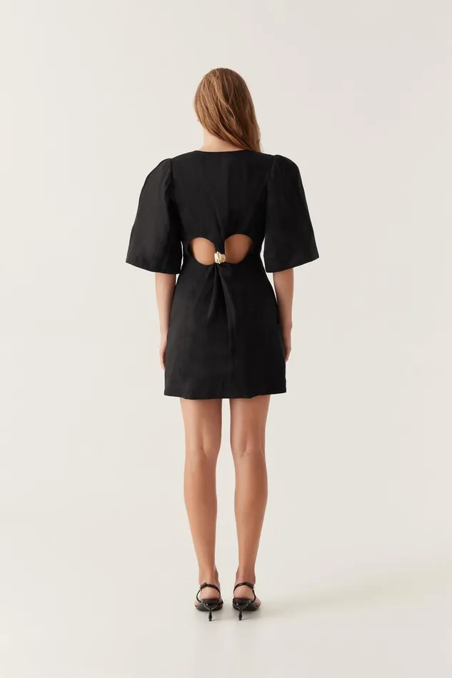 Aje Dresses Hunter Twisted Mini Dress Black 8211 Women Aje Dresses Hunter Twisted Mini Dress Black 8211 Women