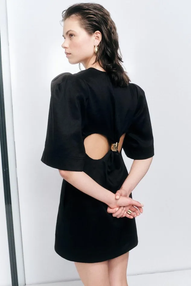 Aje Dresses Hunter Twisted Mini Dress Black 8211 Women Aje Dresses Hunter Twisted Mini Dress Black 8211 Women
