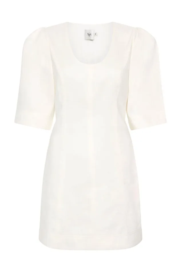Aje Dresses Hunter Twisted Mini Dress Ivory 8211 Women