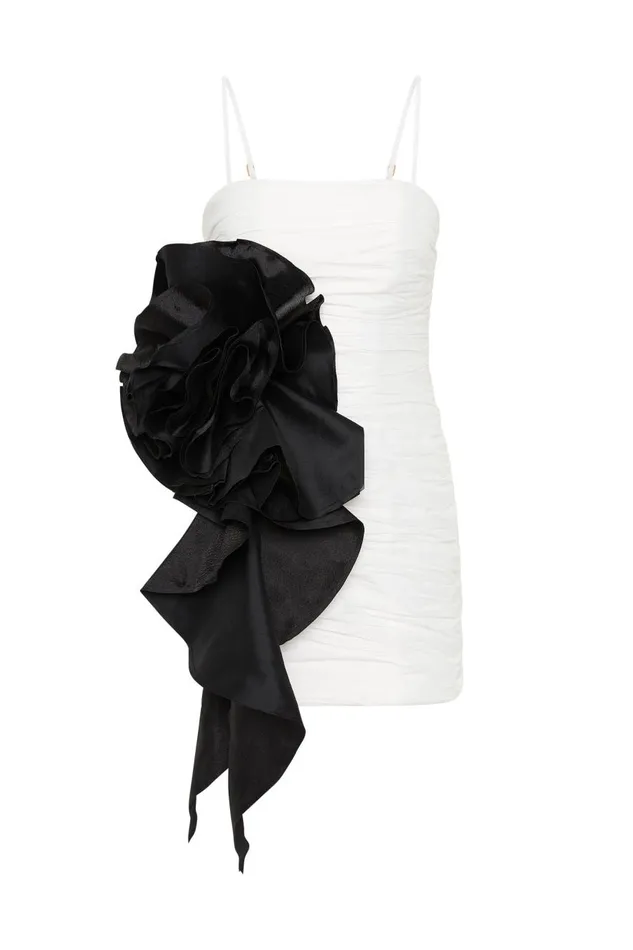 Aje Dresses Potion Spiral Mini Dress Ivoryblack 8211 Women