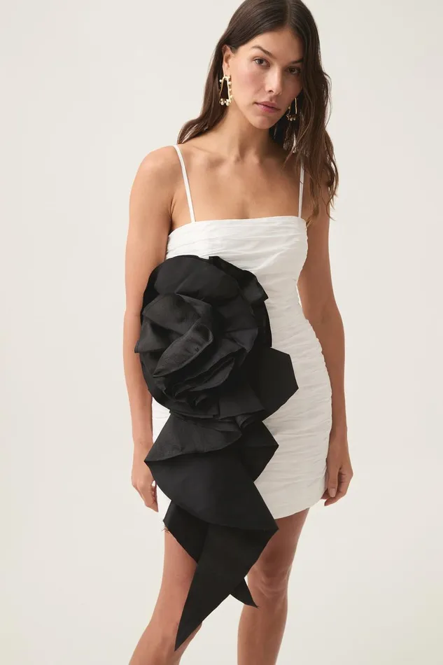 Aje Dresses Potion Spiral Mini Dress Ivoryblack 8211 Women