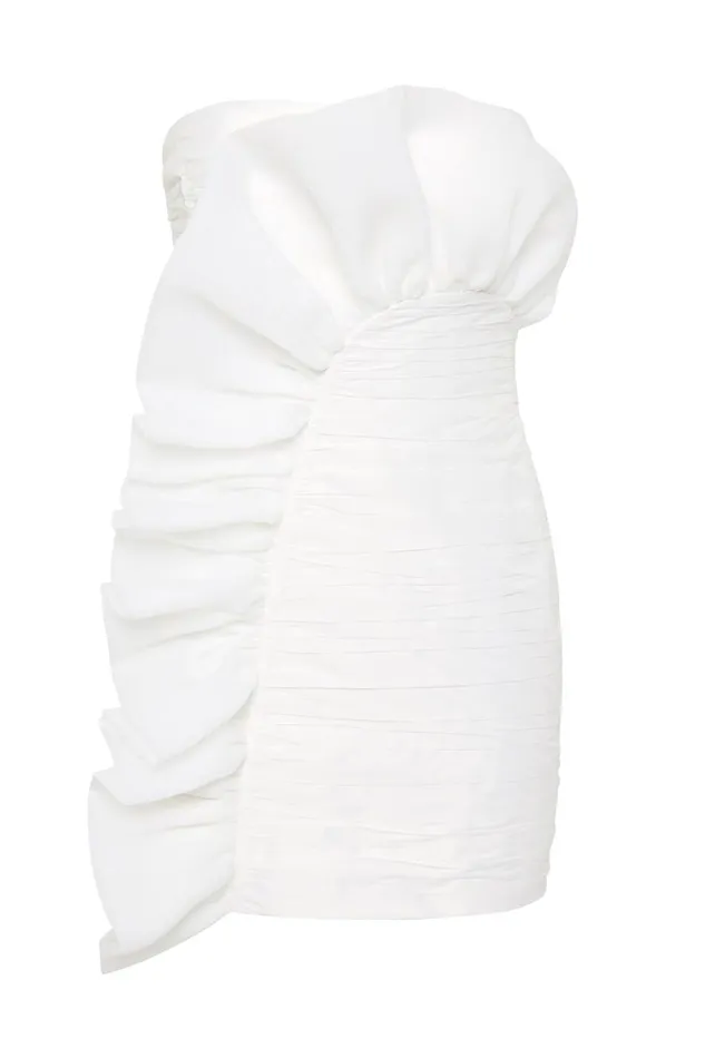 Aje Dresses Telma Ruffle Mini Dress Ivory 8211 Women Aje Dresses Telma Ruffle Mini Dress Ivory 8211 Women