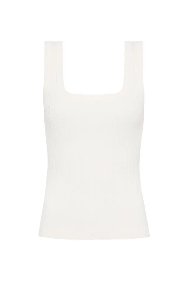 Aje Matching Sets Bronte Scoop Neck Rib Tank Ivory 8211 Women