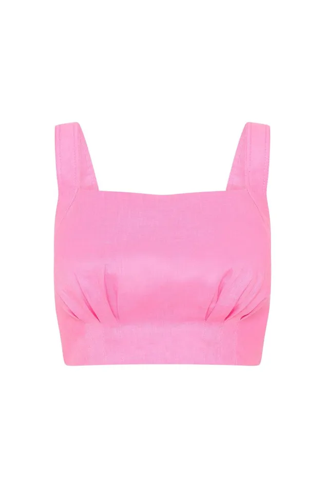 Aje Matching Sets Eden Tie Back Top Protea Pink 8211 Women Aje Matching Sets Eden Tie Back Top Protea Pink 8211 Women