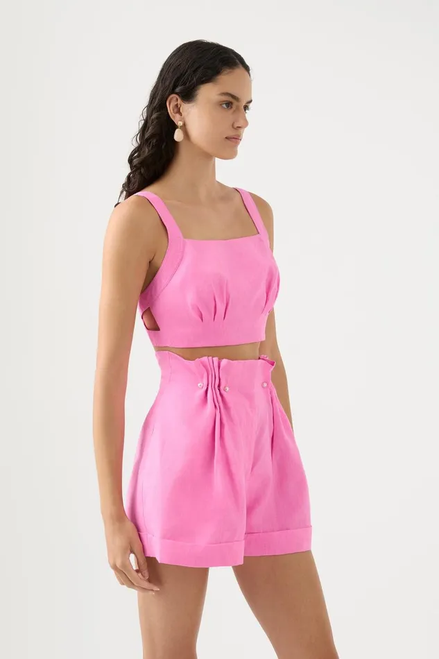 Aje Matching Sets Eden Tie Back Top Protea Pink 8211 Women Aje Matching Sets Eden Tie Back Top Protea Pink 8211 Women