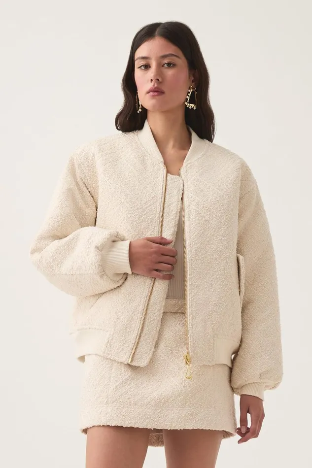Aje Matching Sets Tectonic Bomber Jacket Cream 8211 Women