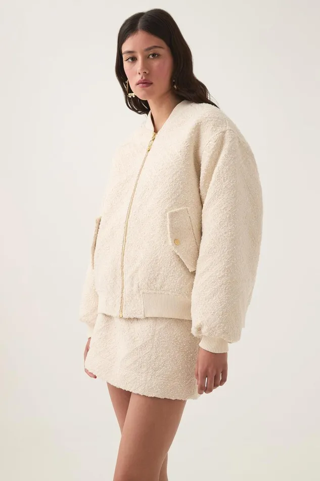Aje Matching Sets Tectonic Bomber Jacket Cream 8211 Women