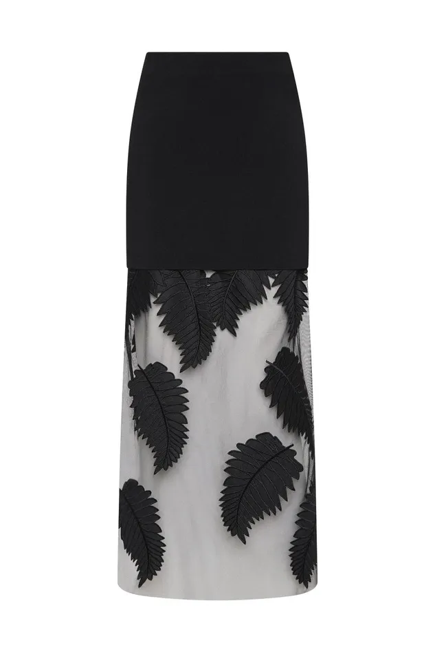 Aje Matching Sets Wilder Knit Maxi Skirt Black 8211 Women