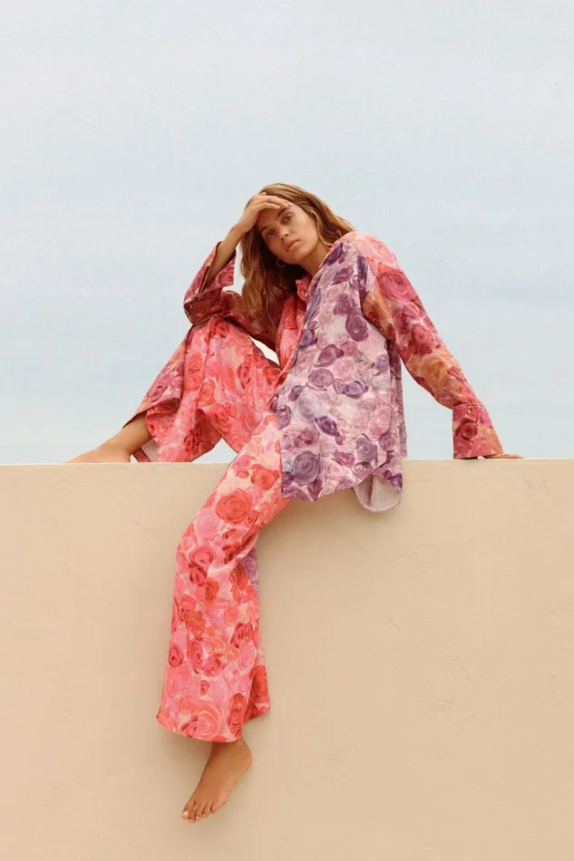 Aje Pants Vision Relaxed Pant Kaleidoscopic Rose 8211 Women