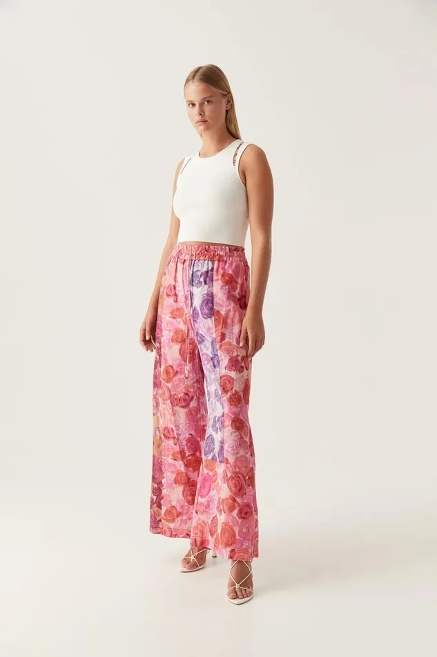 Aje Pants Vision Relaxed Pant Kaleidoscopic Rose 8211 Women