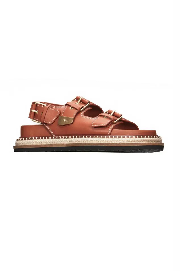 Aje Shoes Camilla Stacked Sole Sandal Spiced Chai 8211 Women