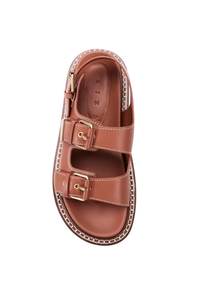 Aje Shoes Camilla Stacked Sole Sandal Spiced Chai 8211 Women