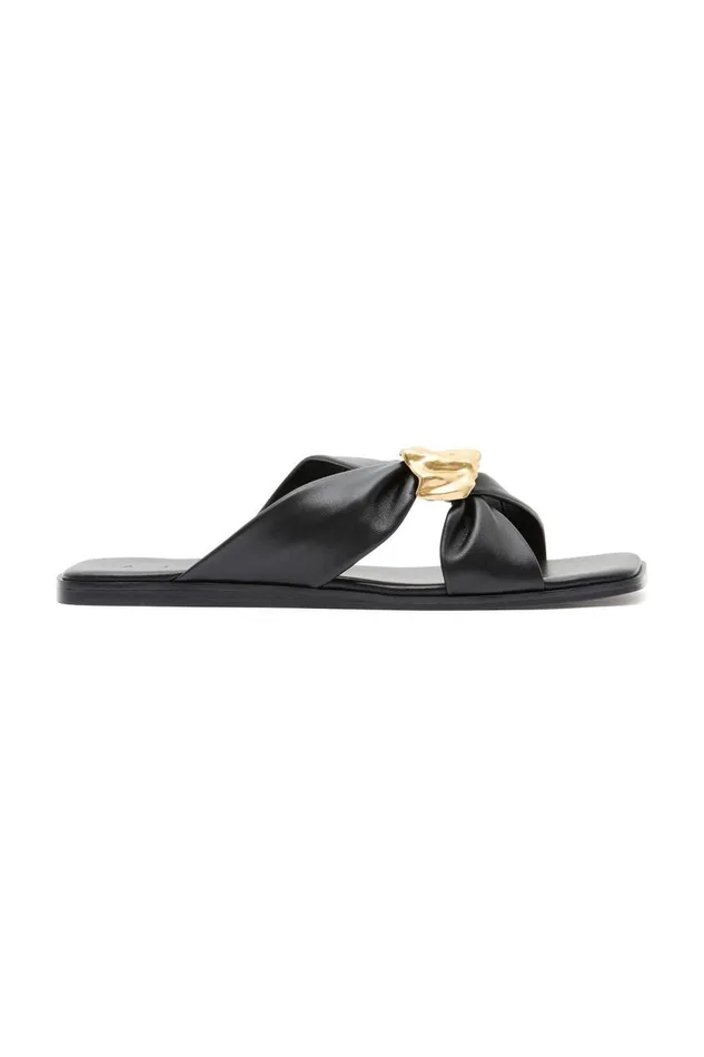 Aje Shoes Cosima Scrunch Slide Black 8211 Women