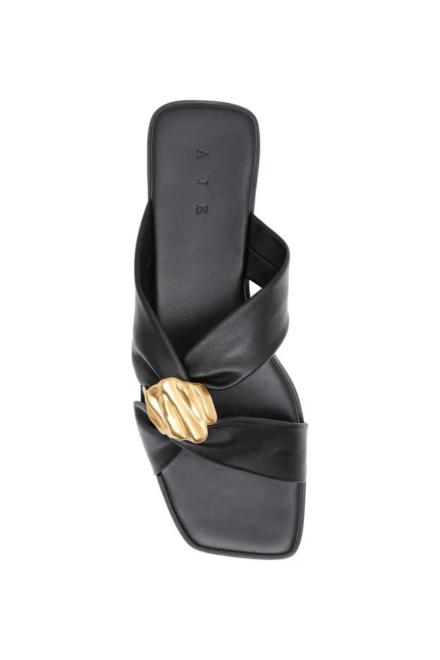 Aje Shoes Cosima Scrunch Slide Black 8211 Women