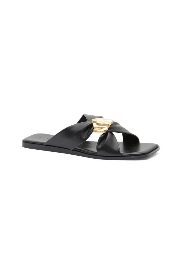 Aje Shoes Cosima Scrunch Slide Black 8211 Women