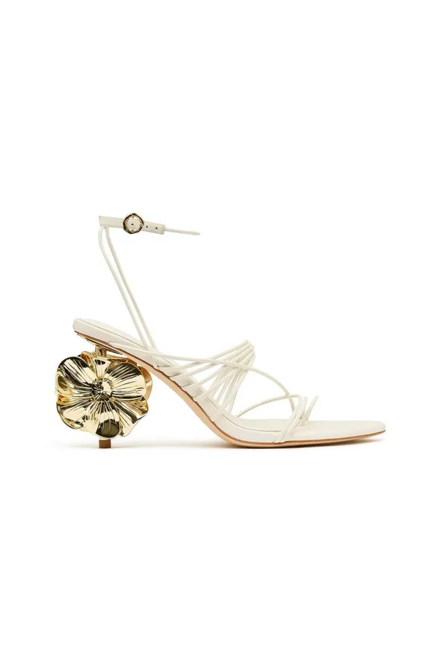Aje Shoes Moonstuck Bloom Heel Ivory 8211 Women Aje Shoes Moonstuck Bloom Heel Ivory 8211 Women