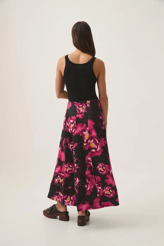 Aje Skirts Florence Midi Skirt Midnight Peony 8211 Women