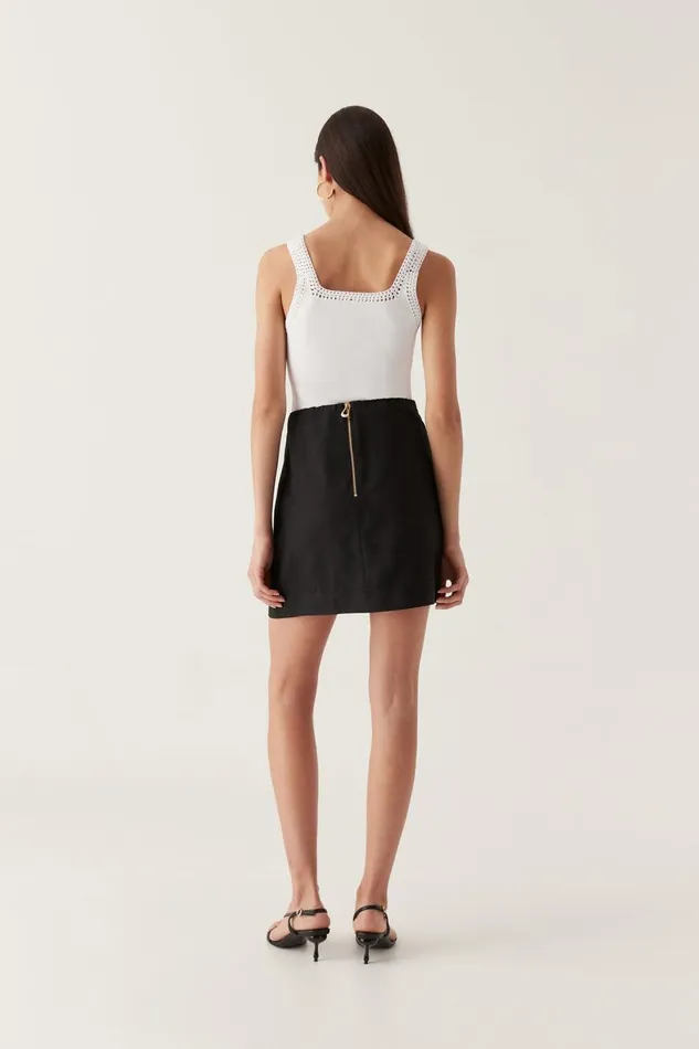 Aje Skirts Illusion Mini Skirt Black 8211 Women