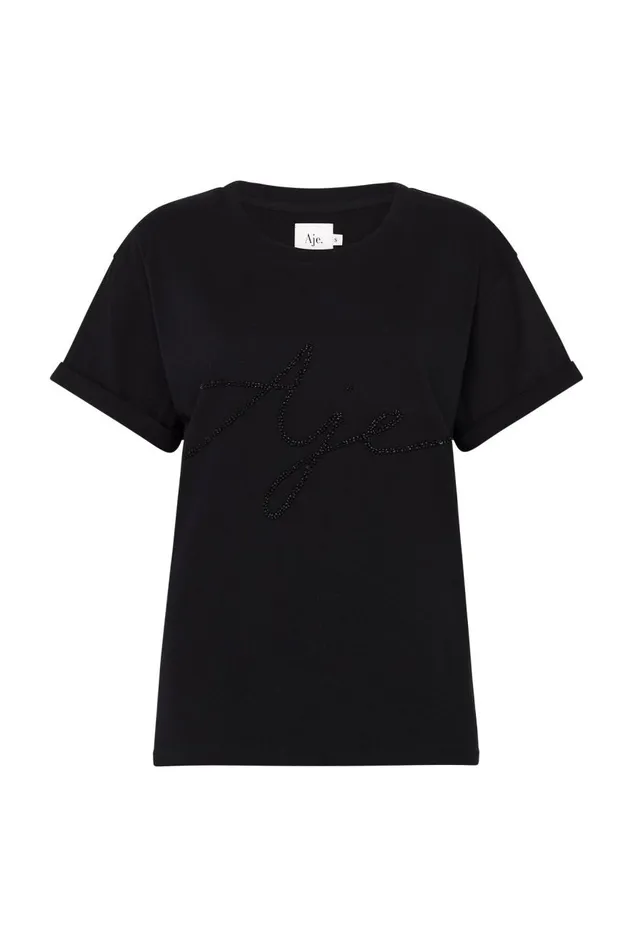 Aje Tees Duke Tee Black 8211 Women Aje Tees Duke Tee Black 8211 Women