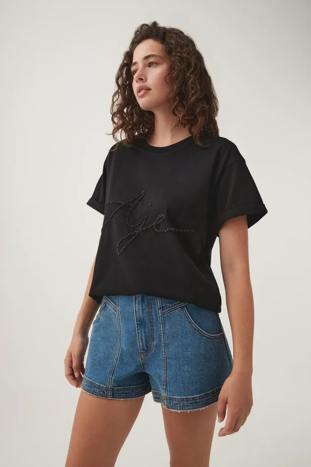 Aje Tees Duke Tee Black 8211 Women Aje Tees Duke Tee Black 8211 Women