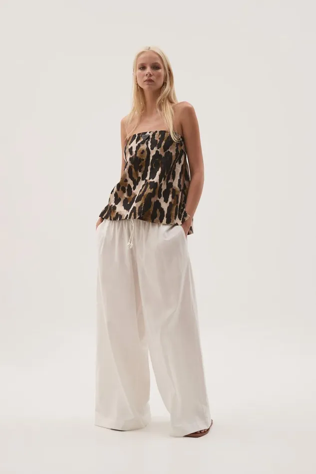 Aje Tops Airlie Strapless Top Animal 8211 Women