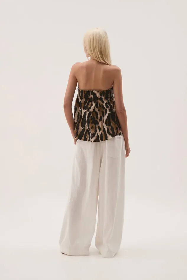 Aje Tops Airlie Strapless Top Animal 8211 Women
