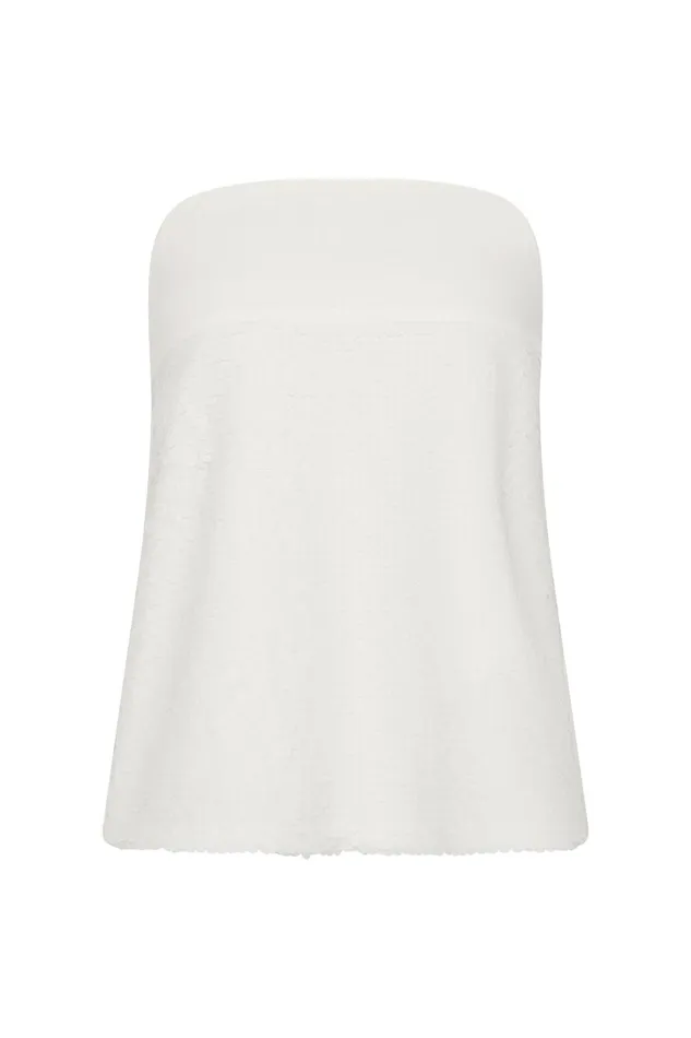 Aje Tops Nebula Strapless Top White Sequin 8211 Women Aje Tops Nebula Strapless Top White Sequin 8211 Women