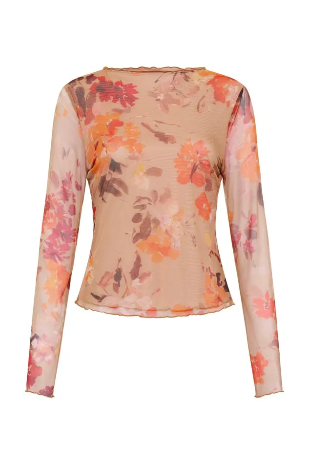 Aje Tops Portal Mesh Skivvy Meadow Blooms 8211 Women Aje Tops Portal Mesh Skivvy Meadow Blooms 8211 Women