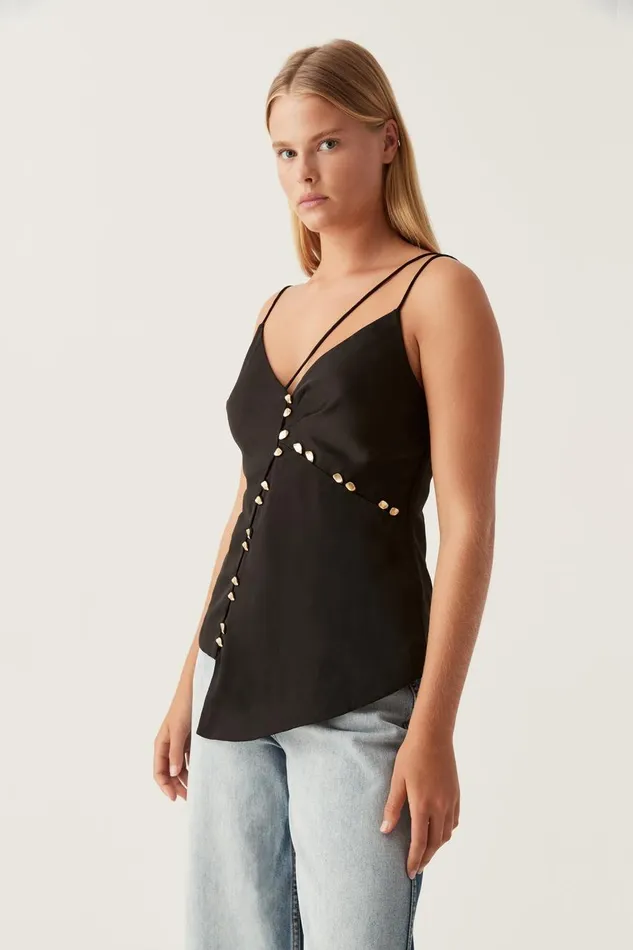 Aje Tops Riddle Button Down Top Black 8211 Women Aje Tops Riddle Button Down Top Black 8211 Women