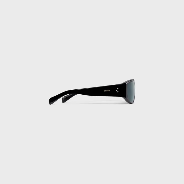 Alan 2 Sunglasses In Acetate With Crystals Black Men CELINE SUNGLASSES Alan 2 Sunglasses In Acetate With Crystals Black Men CELINE SUNGLASSES
