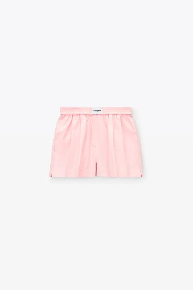 Alexander Wang Kids Classic Boxer Short In Compact Cotton
