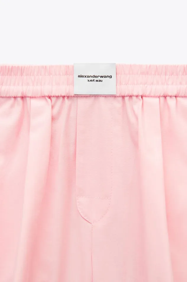 Alexander Wang Kids Classic Boxer Short In Compact Cotton