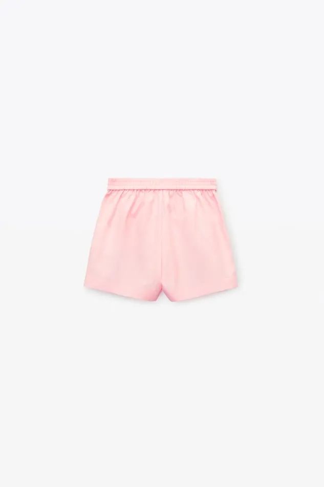 Alexander Wang Kids Classic Boxer Short In Compact Cotton