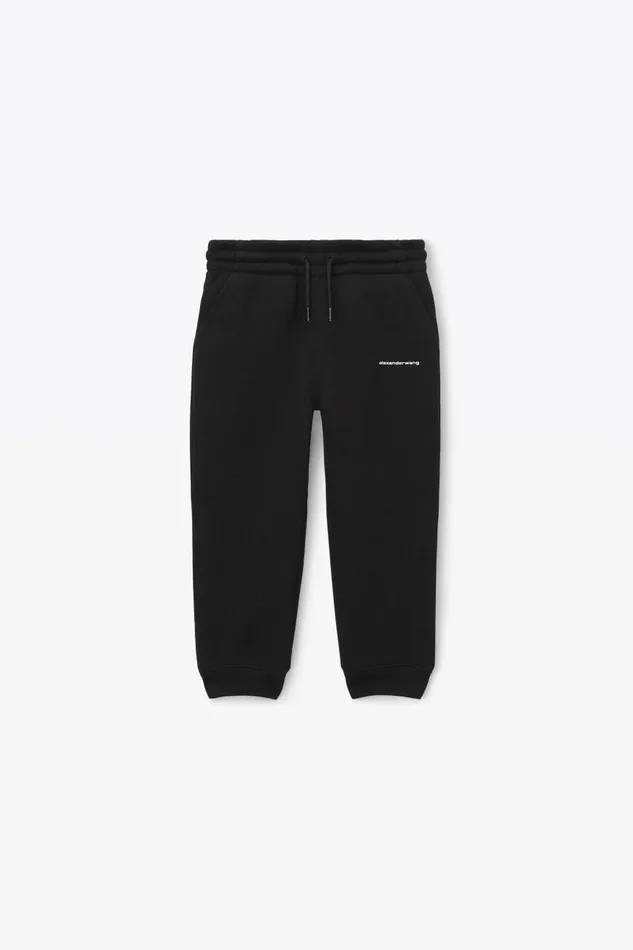 Alexander Wang Kids Logo Sweatpant In Essential Terry