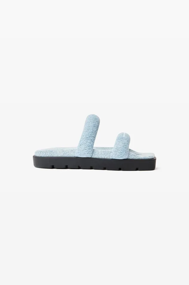 Alexander Wang Shoes Women Jay Flatform Sandal In Denim