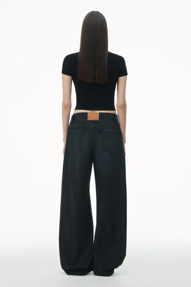 Alexander Wang Sweaters Women Logo Patch Mockneck Top In Bodycon Knit